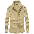 Men's Spring Cotton Casual Shirt Military Tooling | SAMAG