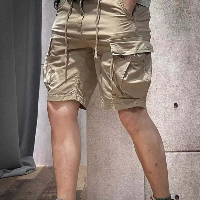 Splicing Cargo Knee Shorts Men Sports Casual Bermuda | SAMAG