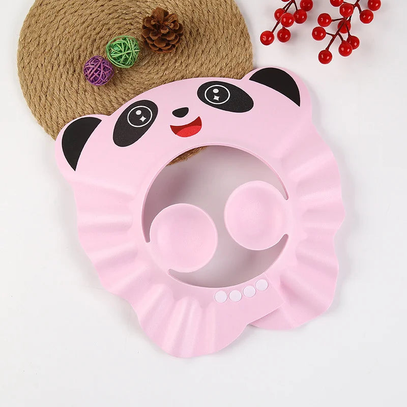 Cute Animal Shower Cap Safety Eye Protection Ear Protection Lightweight Cute Cartoon Baby Bath Protective Cap Shampoo Bath Care