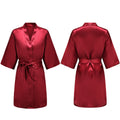 Women's Pure Short Silky Robes Bridesmaid Bride Party | SAMAG