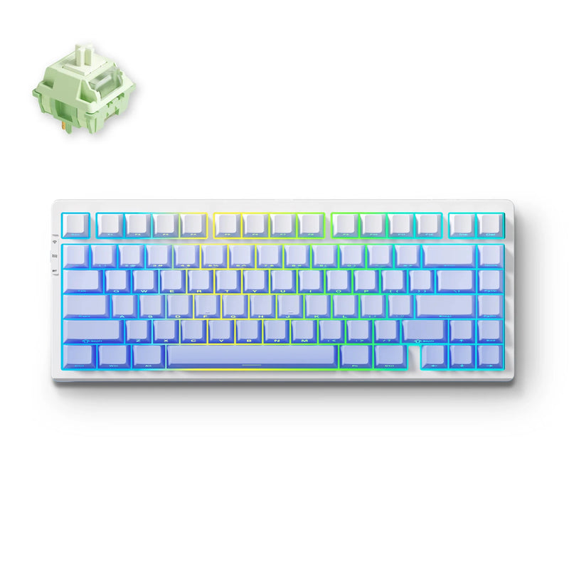 MCHOSE G75 Pro Wireless Mechanical Keyboard 75% Layout Gasket Mounted 5 Layers Dampening RGB Backlit Tri-Mode Hot Swappable