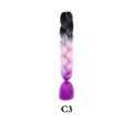 Tereshar 1Pcs 24inch 100g Synthetic Braiding Hair Extensions Jumbo Braiding Hair Twist Crochet Braids Hair for Women