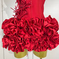 Sexy Halter Prom Gown Celebrity Club Two Piece Set Cocktail Elegant Women Fashion Luxury Birthday Party Red Black Bandage Outfit