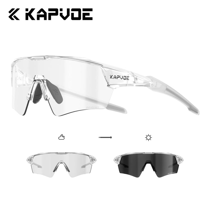 Kapvoe New Photochromic Cycling Sunglasses Men Women MTB - View 22 | SAMAG