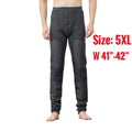 190cm 200 Cm Tall Men's Pant Fleece-lined Long Johns Male Extral Long Length Winter Thermal Underwear Pajama Legging Tight Wear