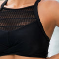 Sexy Strappy Bikini High Waist Swimsuit Women Black Mesh | SAMAG