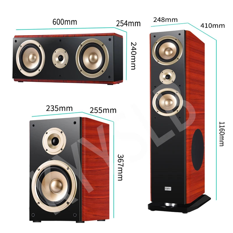 KYYSLB 1000-2000W 5.1 Bluetooth Amplifier Home Theatre System Audio Sound DTS Dolby Amplificador 220V A Set