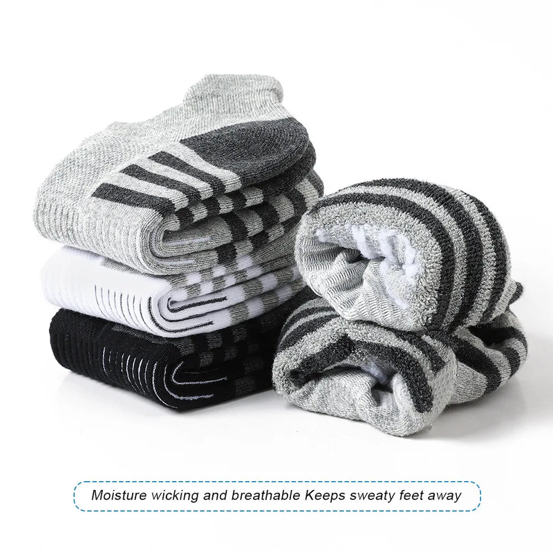Pairs Ankle Athletic Running Socks Breathable Cotton | SAMAG