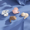 4Pcs Baby Silicone Corner Protectors Table Corners Bear Collision Protectors Children's Collision Protectors Safety Protection