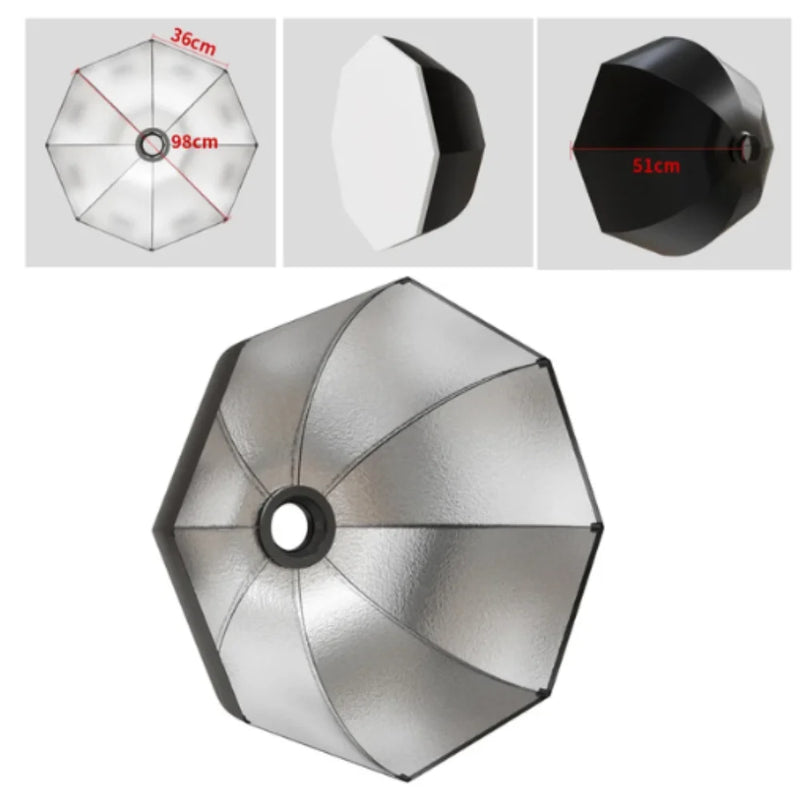 135W Bowens Reflector Video Studio Honeycomb Softbox Photography Light Dimmable LED Light Flash Studio Lighting 3000-6000K