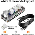 RGB Bluetooth Macro Mechanical Keyboard 3 Key Custom Programming Hotswap Red Switch Gaming Photoshop Keypad
