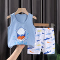 Children Clothing Vest Suit Sets Summer Cotton T - Shirts - View 10 | SAMAG