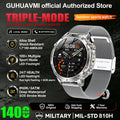 New 1400mAh Battery Sports Smart Watch 1.7” SOS+Flashlight Exercise Record Bluetooth Call Waterproof Health Watch For Android iO