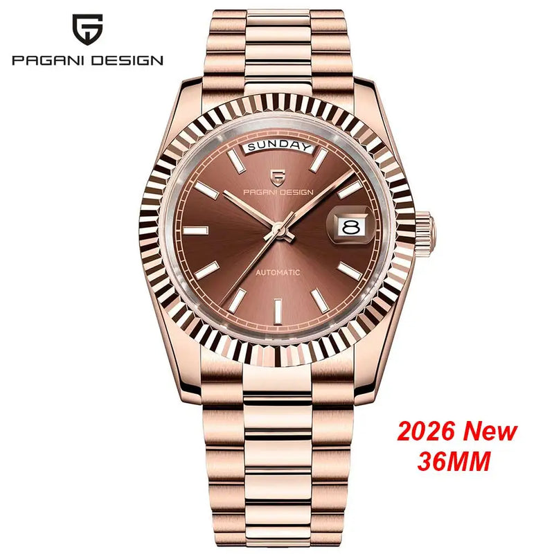 2026 New DD36 Men's Watches PAGANI DESIGN Luxury Automatic Mechanical Watch Men AR Sapphire Glass Business Blue Wristwatch Men ST16 Movt Clock Local Delivery