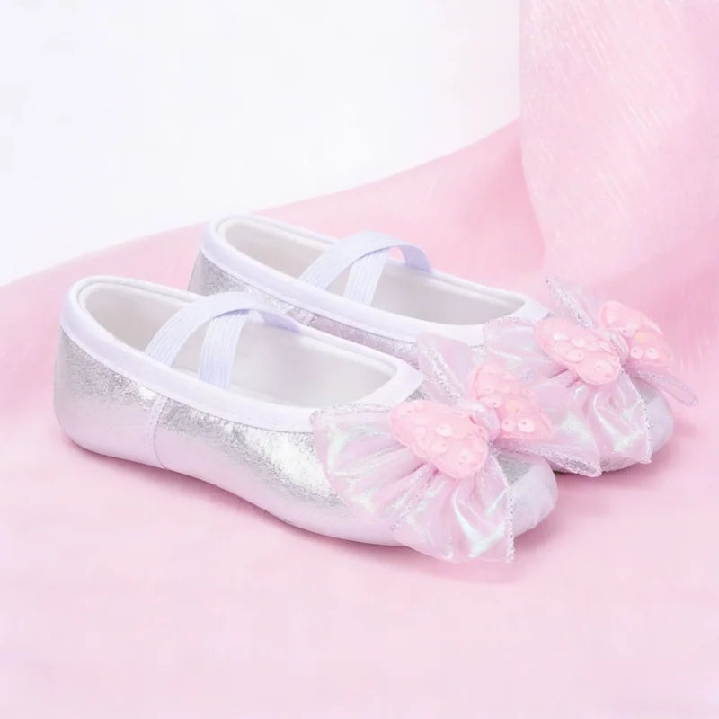 Ballet Shoes for Dancing Child Girl Adult Dance Shoes for Girls Ballet Accessories Modern Dance Girl Ballet Shoes Bow Colorful