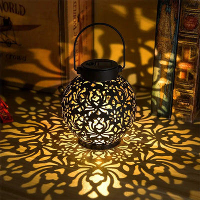 Outdoor Garden Solar Light Iron Art Hanging Hollow LED | SAMAG