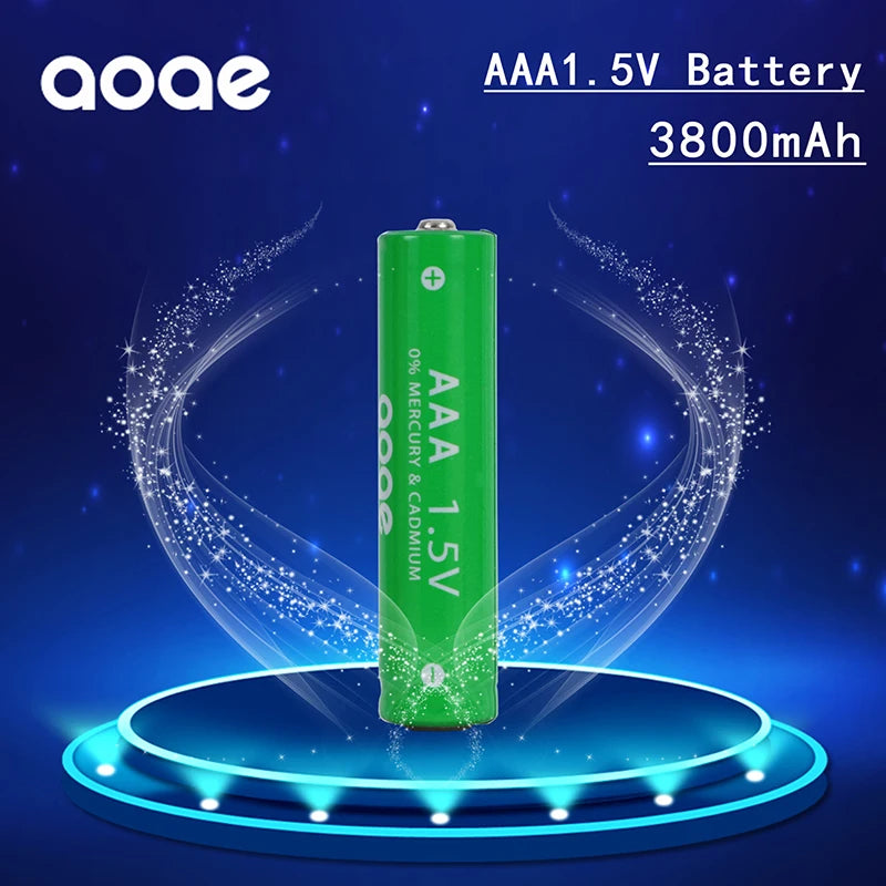 1.5V Rechargeable AA    AAA 4.8-3.8Ah Battery For Torch Toys Clock MP3 Player Replace Ni-Mh Battery