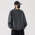 Oversize 6XL 7XL 8XL Men Jacket PU Leather 2025 Spring Windbreaker Trench  Plus Size Waterproof Stand Collar Brand Loose Coats