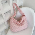 Women's Vintage Nylon Shoulder Underarm Bag Female Casual Waterproof Crossbody Hobo Bags For Lady Quilted Large Capacity Handbag
