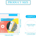 250pcs Loose Leaf Paper Hole Reinforcement Ring Sticky Labels Waterproof Self Adhesive Ring Label for Office Repairing Flip Book