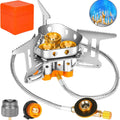 9900W Big Power Camping Gas Stove Portable Outdoor Windproof Stove Camping Picnic Survive Burner Foldable Hiking Gas Stove