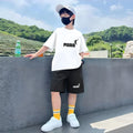 Children T-shirt+Shorts Basketball Letter Print Summer | SAMAG