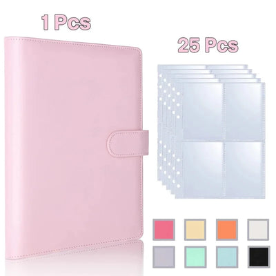 A5 Notebook Photocard Binder with 4 Pockets Sleeves, 6 | SAMAG