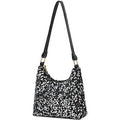 Fashion Women's Sequin Decorated Hobo Bag Black/Silver for Parties Daily Outings Stylish Compact Trendy Evening Bag