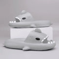 2024 Men EVA Shark Sandals Women Outdoor Beach Thick Soled Slippers Adult Non-slip Summer Slides Couple Cute Solid Color Shoes