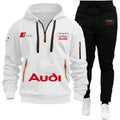 Audi Warm Hoodie Pullover Jacket & Two - Piece Casual Sport Pants Set Insulated Outdoor Fashion - View 5 | SAMAG