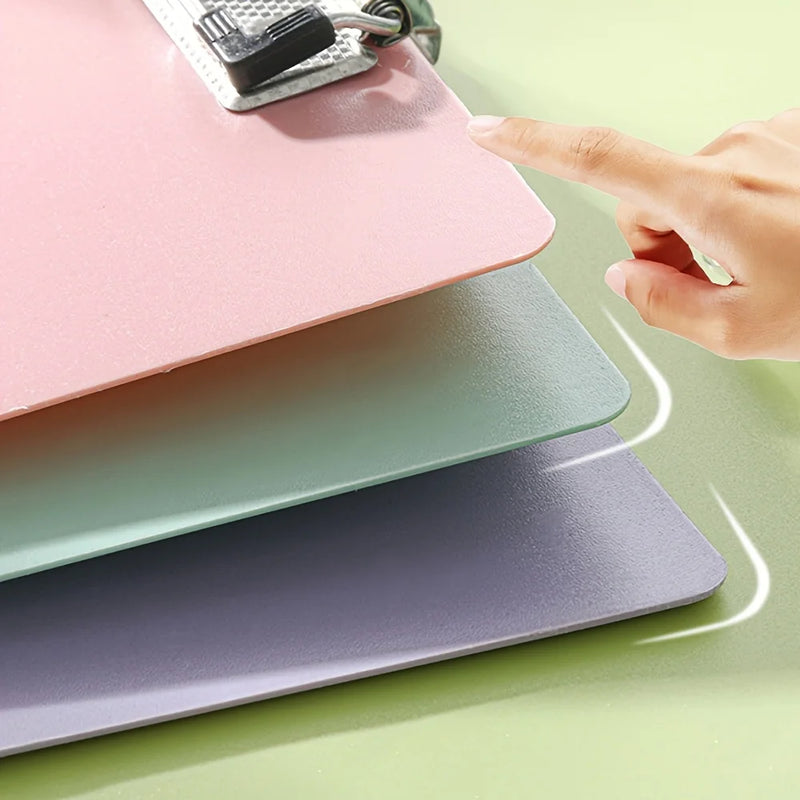 1pc A4 Plastic Color Folder with Clip - Durable Material, Multifunctional Writing Board for Exam Documents, Office Organization