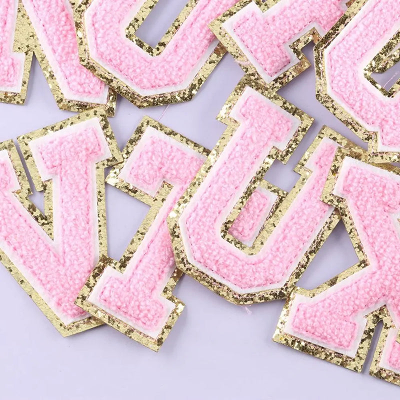 On Clothing Towel English Alphabet Decoration DIY Applique Accessories Patches Clothing Badges Clothes Embroidery Appliques