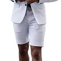2 Pieces  Men's Casual Suit Single Breasting  Lapel Groomsmen with Short  for Wedding (Blazer+Pants)