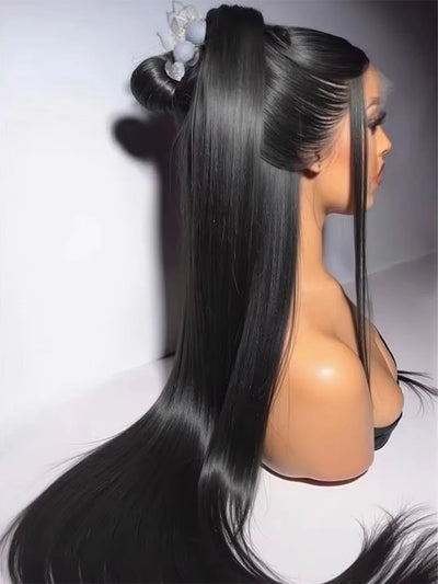 300% Density Straight 5x5 Glueless Human Hair Wigs 30 32 Inch 13x6 Lace Frontal Wig Brazilian Preplucked 13x4 4x4 Lace Front Wig