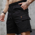 Men's Casual Cargo Shorts Big Pockets Loose Fit Elastic | SAMAG