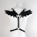 Women Punk Angel Wings Body Chest Harness Waist Belt Suspenders for Rave Festival Roleplay Costume - Visuel 6 | SAMAG