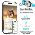 for AirTag GPS Cat Collar with QR Tag, Reflective Apple Tag Pet Collar with Air Tag Holder & Cat Tag, AIRTAG Case Kitten Collar