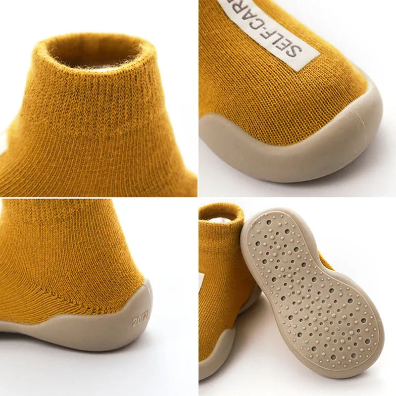 Baby Walking Shoes Sock Shoes First Walker Shoes Toddler Infant Boys Girls Kids Soft Sole Floor Shoes Non-Slip