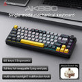 AJAZZ AK690 65% Mechanical Keyboard Wired USB Plug and Play Full-key Hot-Swap Mixed Light 68 Keys Gaming Keyboard for Laptop PC