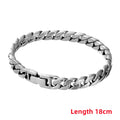 Factory Price S925 Sterling Silver Horse Whip Bracelets Crimped Cuban chain Rough Style Domineering Retro Handmade Jewelry