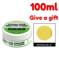 WHITE SHOE CARE CREAM – A Cleaner for White Sneakers That Removes Stains – Simple to Use for Pristine Footwear.