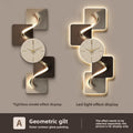 Modern Wall Clock Carbon Crystal Panel Frameless Design with Remote Control Lighted Decorative for Living Room Bedroom Office