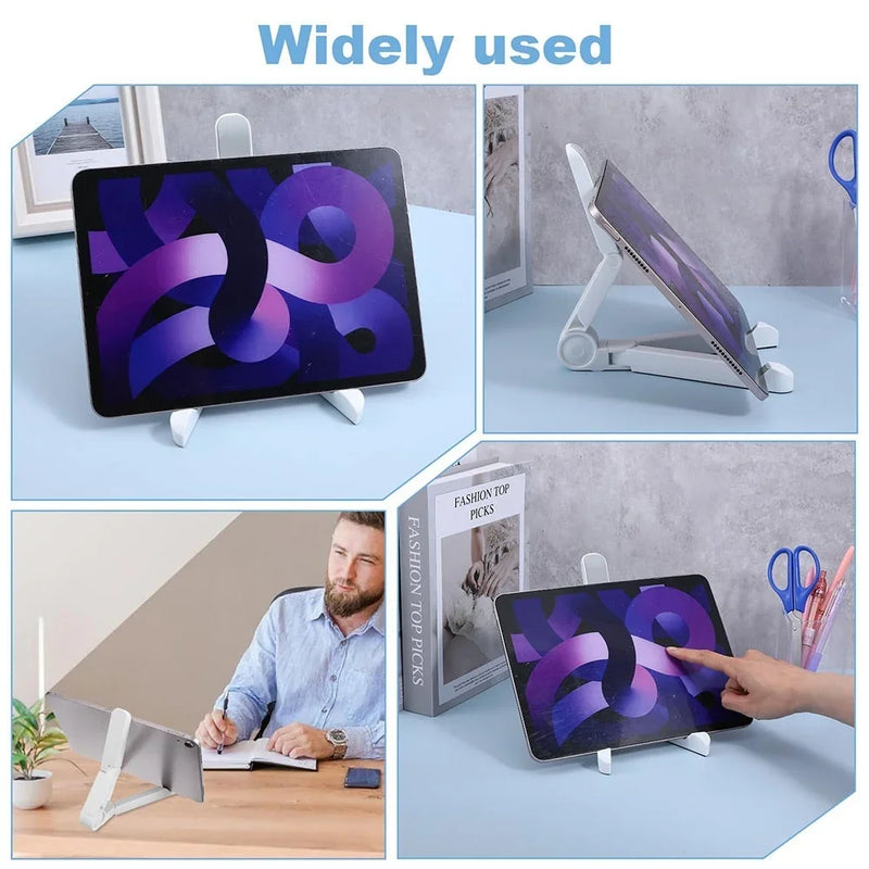 Portable Tablet Stand Adjustable Foldable Holder For 4.7-12.9 Inches Most Tablets, Universal Desktop Lazy Bracket For iPad Phone