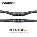 TOSEEK Carbon Fibre Handlebar MTB Bicycle Handle Bar Parts 31.8mm Rise/Flat Handlebars 580/600/620/640/660/700/720/740/760mm