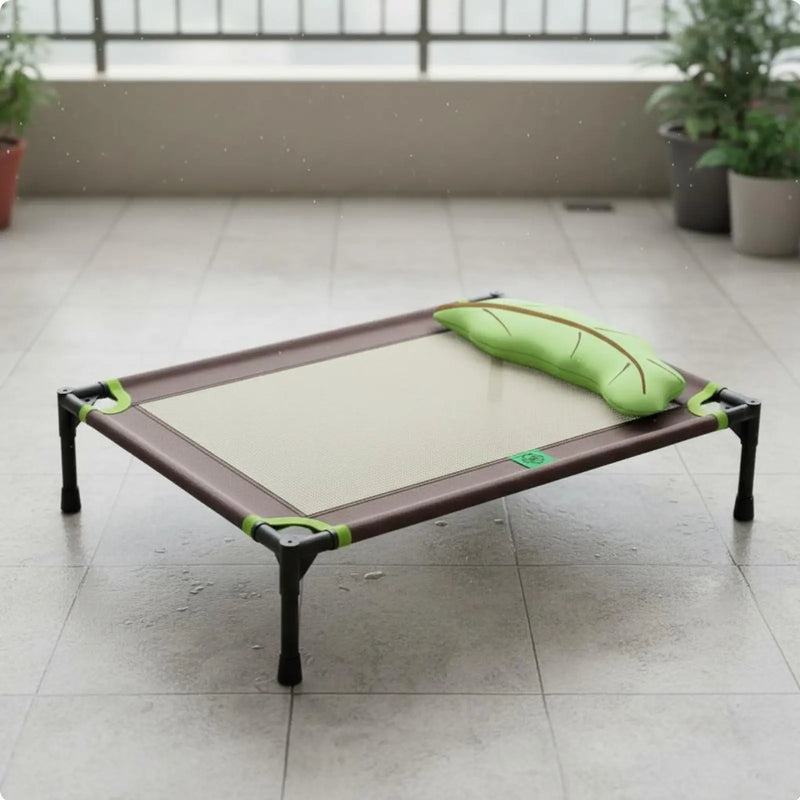 Elevated Dog Bed Moisture-Resistant Raised Pet Cot Dog Camping Bed Scuff-Resistant Resistant All-Season Use for Animals, Indoor