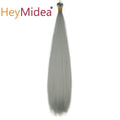 22-28Inch Straight Pony Hair Bundles Crochet Braids Hair Silky Colorful Synthetic Braiding Hair Ombre Synthetic Hair For Women