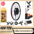 72V 5000W E-Bike Conversion Kit Brushelss Gearless Rear Wheel Hub Motor 2000W,3000W For Electric Bicycle