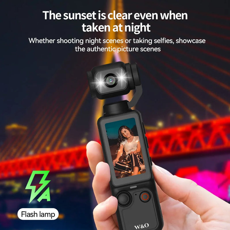 1080P WiFi Sports Wearable Camera Travel Bicycle Driver Recorder Mini Sports Cam for Motorcycle and Vlogging with 32GB SDcard