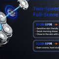 Kensen S32 Electric Head Shaver for Men 7D Floating Cutter USB-C Rechargeable 8100/8500 RPM IPX6 Waterproof Magnetic Head Razor