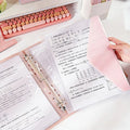 A4 Expanding File Folder with 4 Detachable Inner Pockets 3-Hole Binder for School Office Document Organizer Supplies Stationery